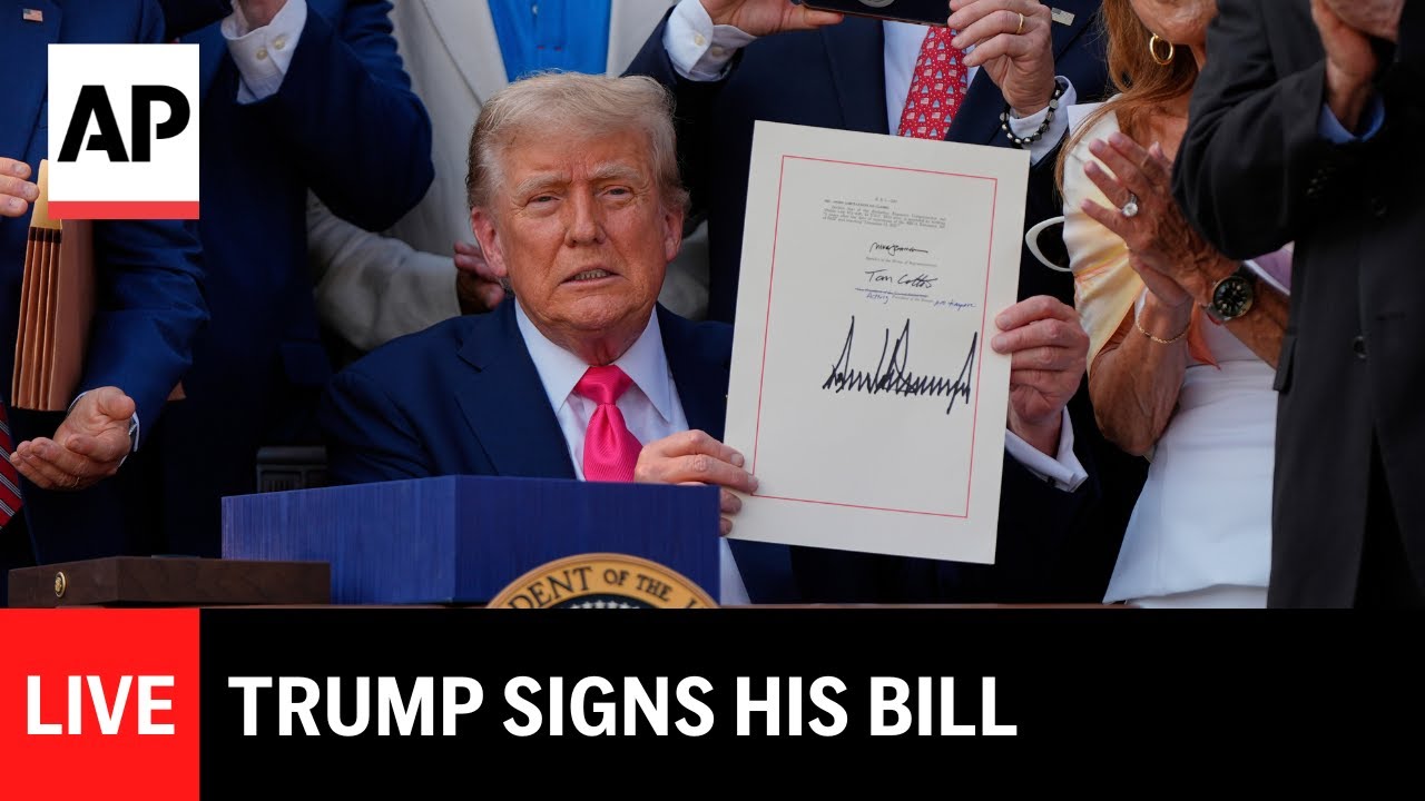 LIVE: Trump signs his bill at White House on July 4