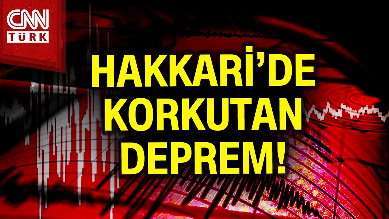 Hakkari'de 4.4 Büyüklüğünde Korkutan Deprem! #Haber