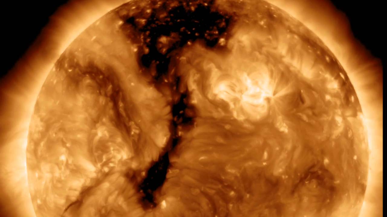 NASA’s SDO Spies an Elongated Coronal Hole