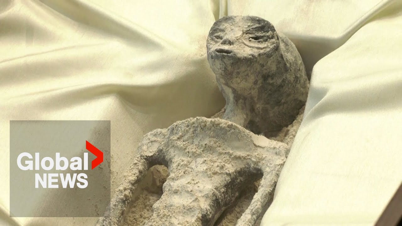 "Non-human" corpses presented to Mexico congress by previously-debunked UFO researcher