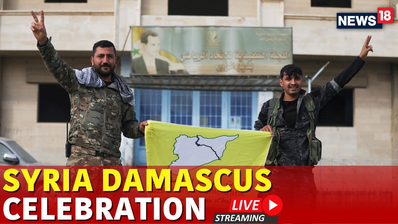 Syria War Live | President Bashar Al-Assad Flees | Celebrations in Damascus | N18G