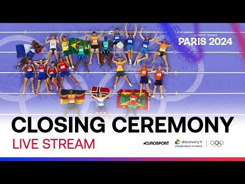 Paris 2024 Olympics Closing Ceremony LIVE | Eurosport | #Paris2024