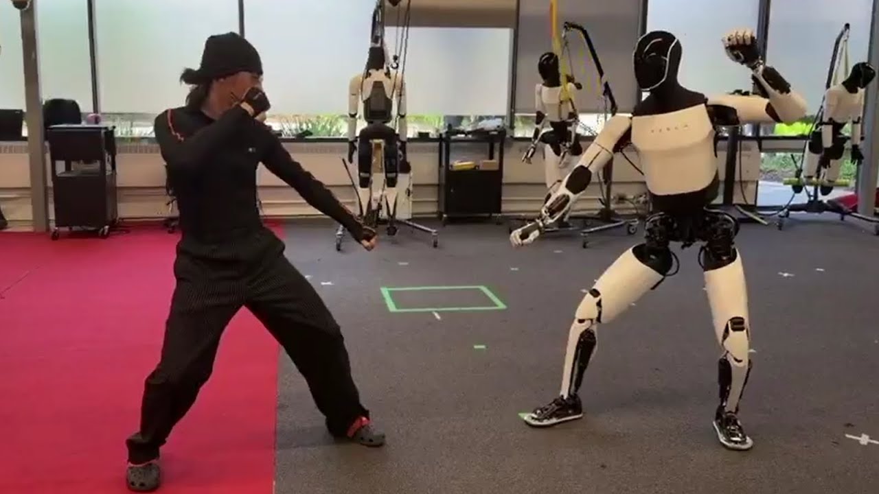 Elon Musk Share video of Tesla Optimus learning Kung Fu