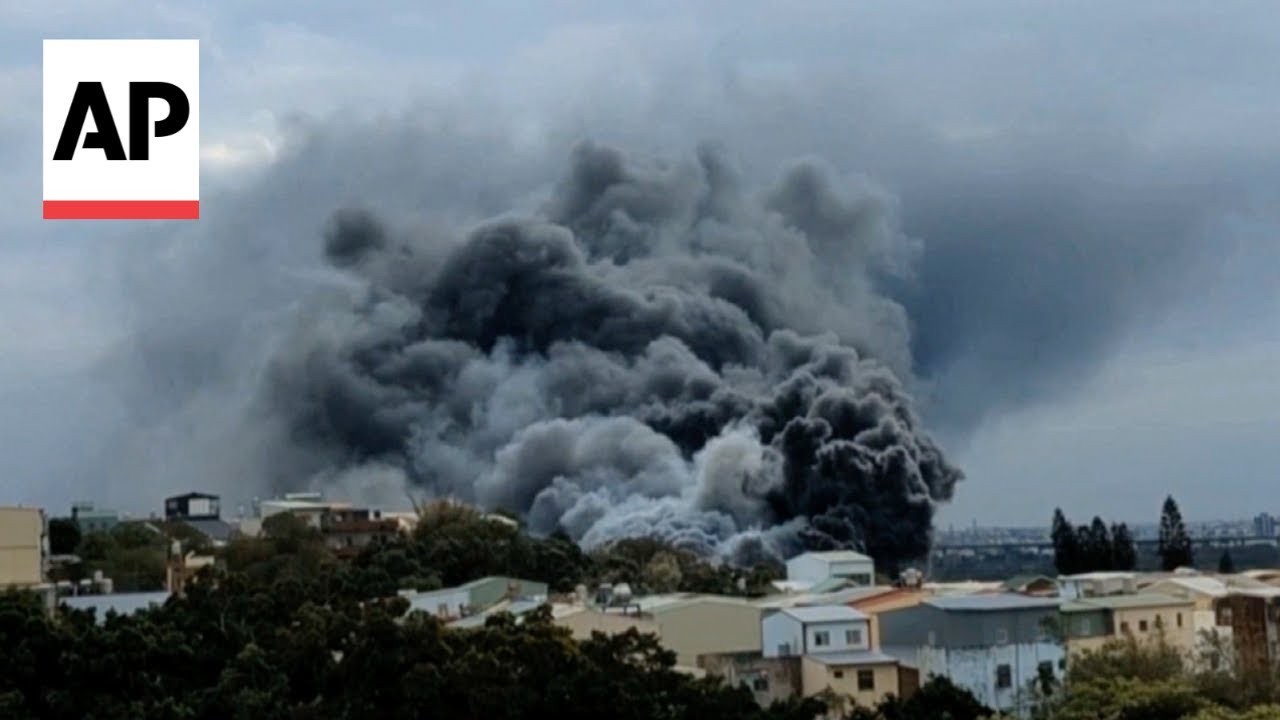 Massive fire kills 9 at a building under construction in Taiwan