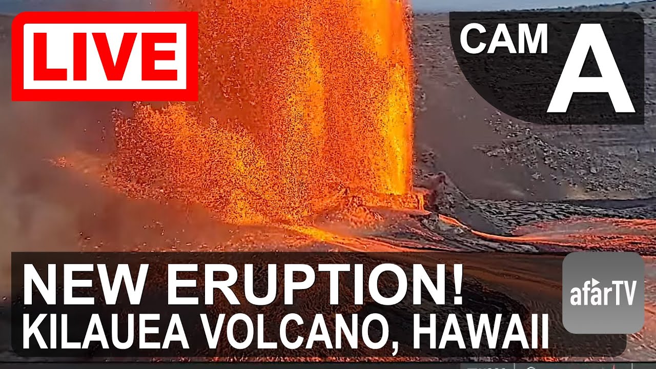 🔴 Live Now: New Volcanic Eruption at Kilauea Volcano (Cam A)