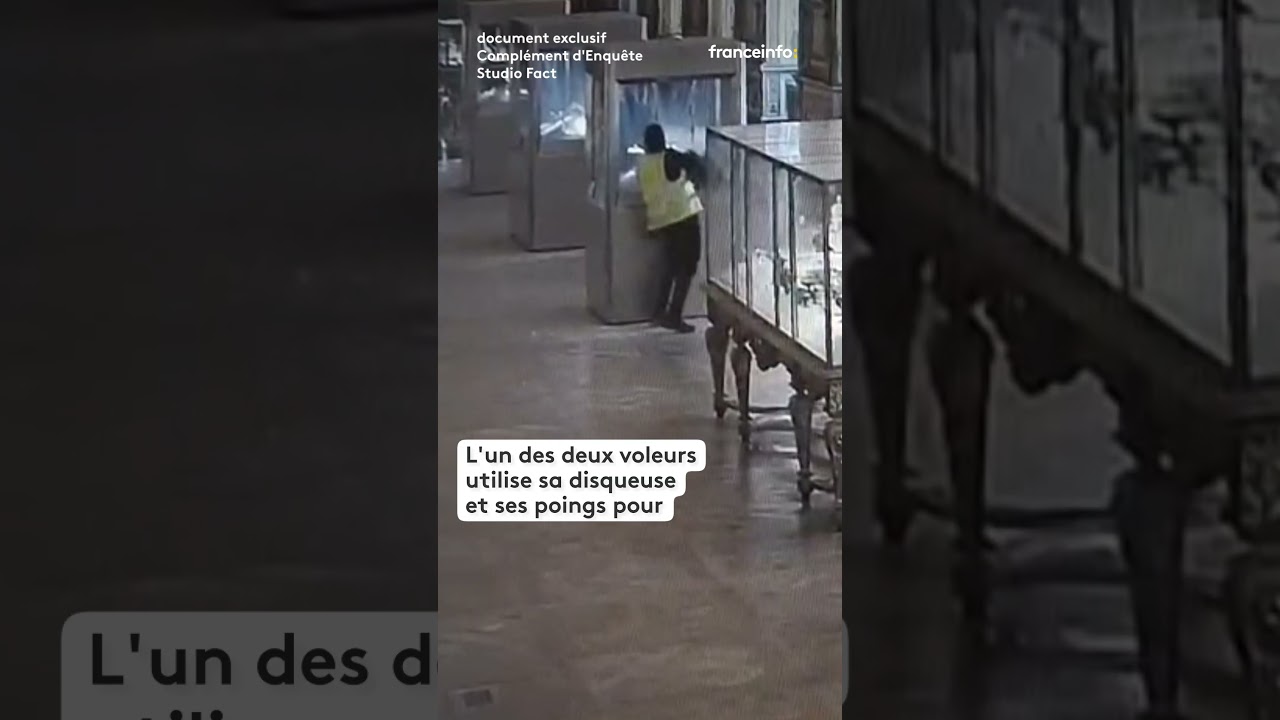 🔴 DOCUMENT FRANCETV. Casse du Louvre : les images exclusives du vol des bijoux