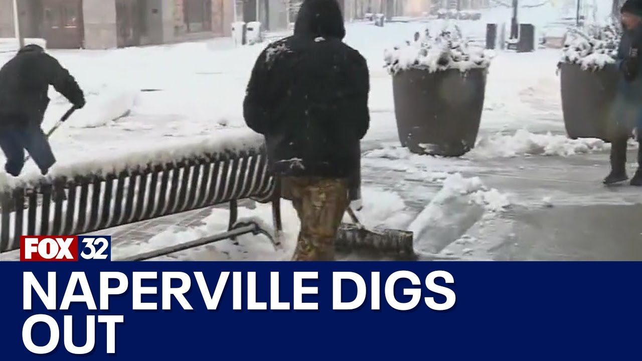 Naperville residents shovel their way out of snowstorm