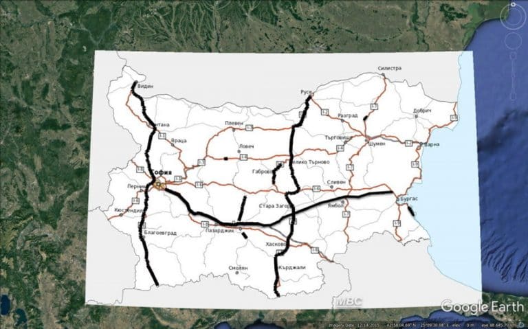 Публикуваха карта на „черните“ пътища у нас, сред тях и Русе – Бяла