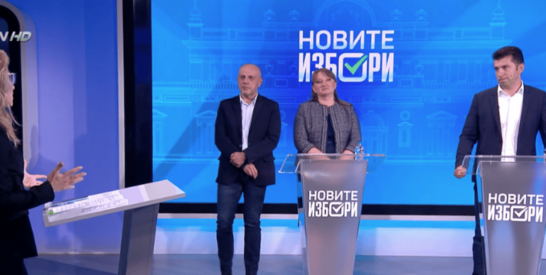 ЦИРК В ЕФИРА: Кирил Петков се пръкна неканен в bTV, Деница Сачева избяга