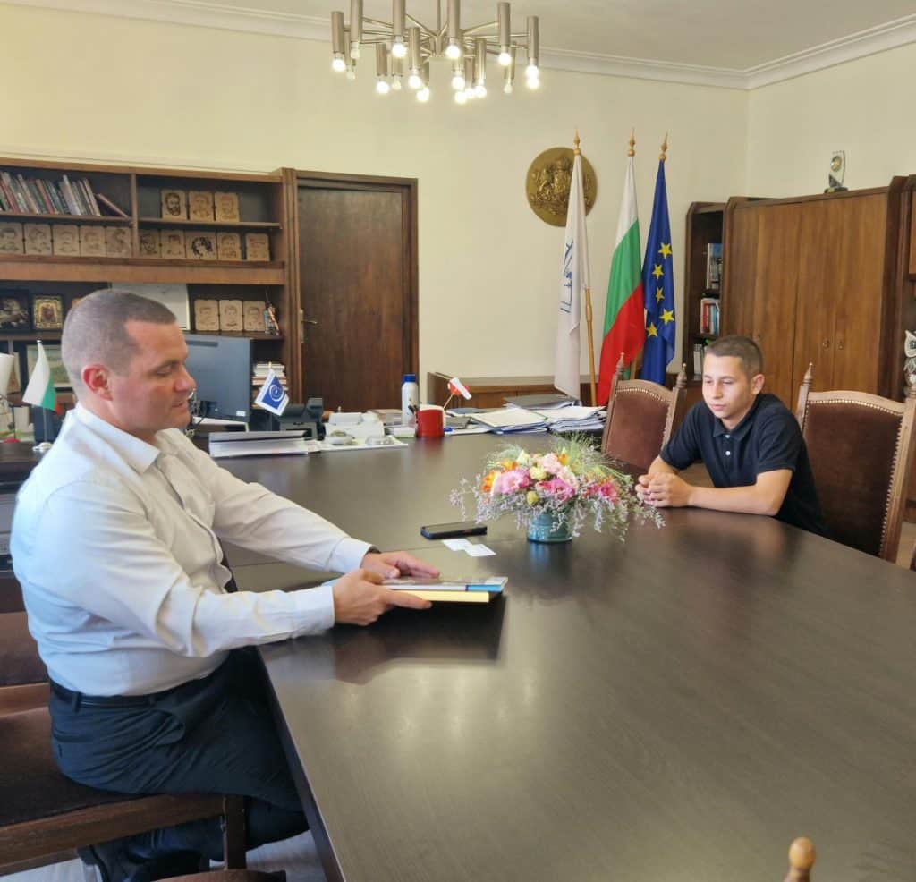 Джан Зарков е спортист за месец август на Спортното училище