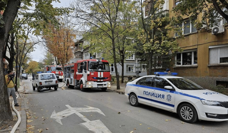 Заради пожар евакуираха живущите в блок на ул. “Рила” в Русе