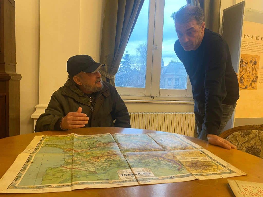 Русенец подари на Историческия музей карта на България от 1931 година