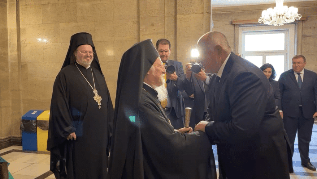 Бойко Борисов се срещна с Вселенския патриарх