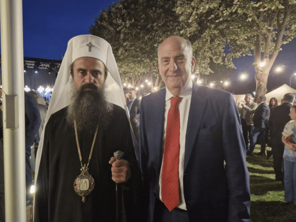 Българският патриарх Даниил присъства на прием в посолството на САЩ у нас