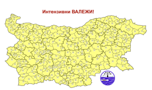 Интензивни валежи и жълт код в цялата страна