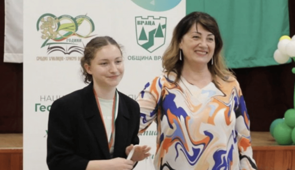 Ученичка от Дойче шуле спечели сребърен медал на национална олимпиада