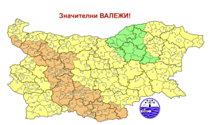 Днес ще е облачно и ветровито с обилни валежи