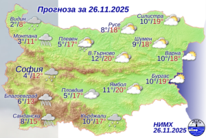 С вятър и дъжд днес започва застудяване