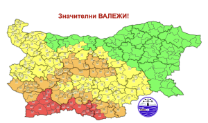 Днес валежите ще са обилни - червен код е обявен за някои области