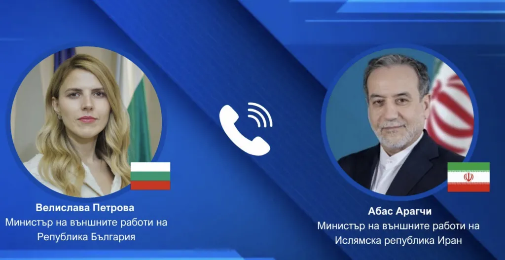 Велислава Петрова разговаря с иранския си колега