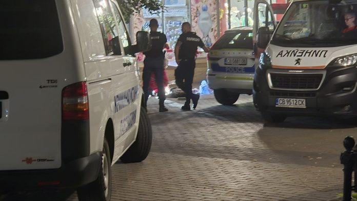 Полиция и Спешна помощ на мястото на инцидент в Русе