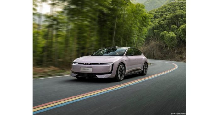 Audi E5 Sportback, първоначално предназначен за китайския пазар, вече се движи и по германските пътища Снимка: Audi
