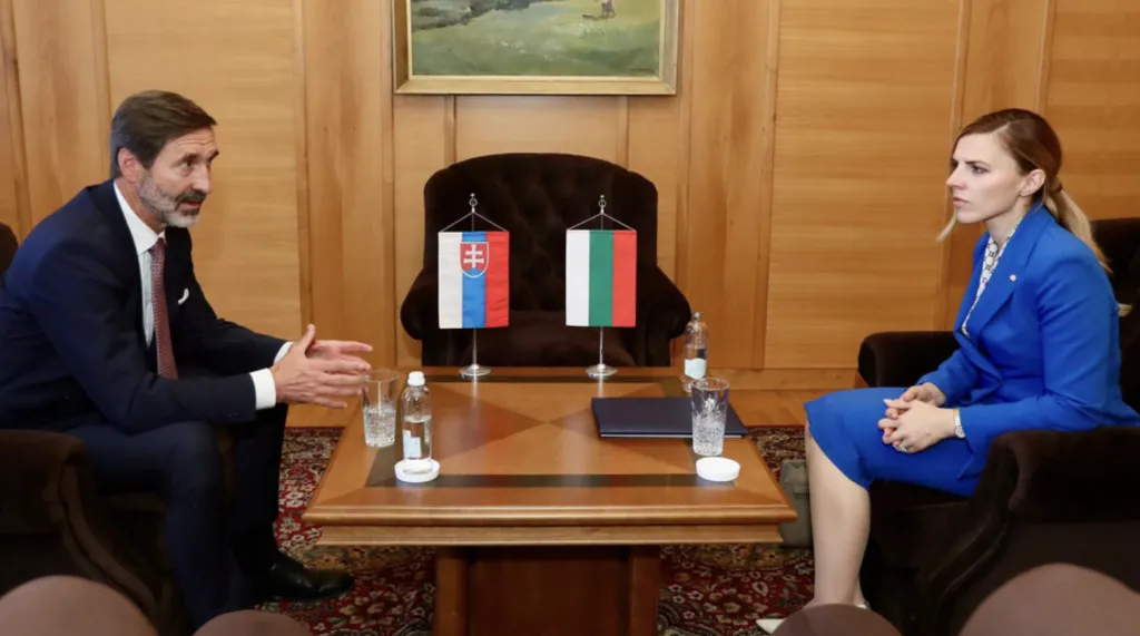 Велислава Петрова проведе среща със словашкия си колега Юрай Бланар