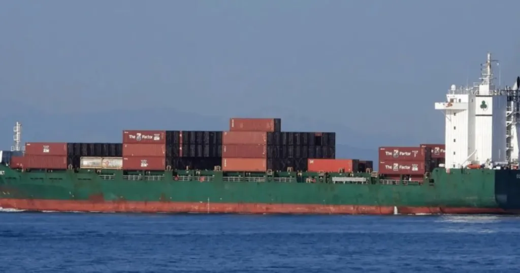 CONTSHIP JET гори след атака с дронове край нос Калиакра